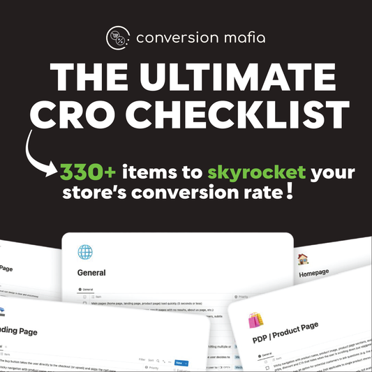 The Ultimate eCommerce CRO Checklist